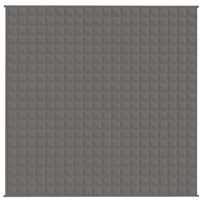 vidaXL Weighted Blanket Grey 200x200 cm 13 kg Fabric
