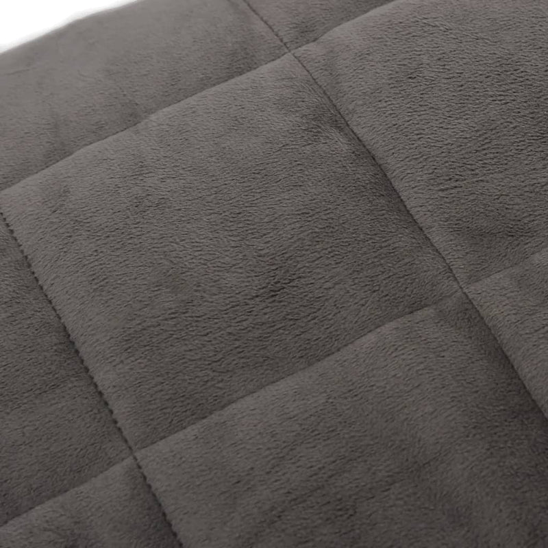 vidaXL Weighted Blanket Grey 200x200 cm 13 kg Fabric