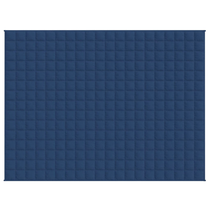 vidaXL Weighted Blanket Blue 150x200 cm 11 kg Fabric