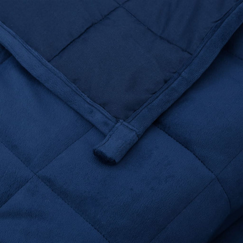vidaXL Weighted Blanket Blue 150x200 cm 11 kg Fabric