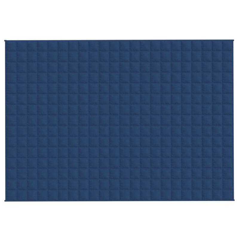 vidaXL Weighted Blanket Blue 155x220 cm 7 kg Fabric