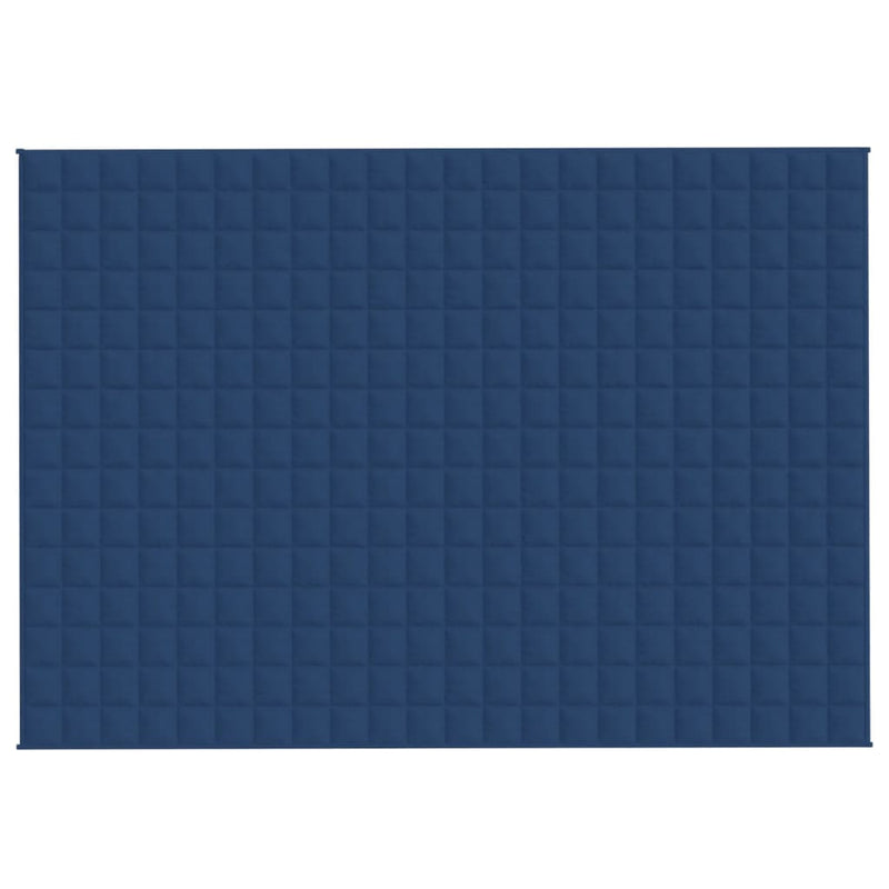 vidaXL Weighted Blanket Blue 155x220 cm 11 kg Fabric