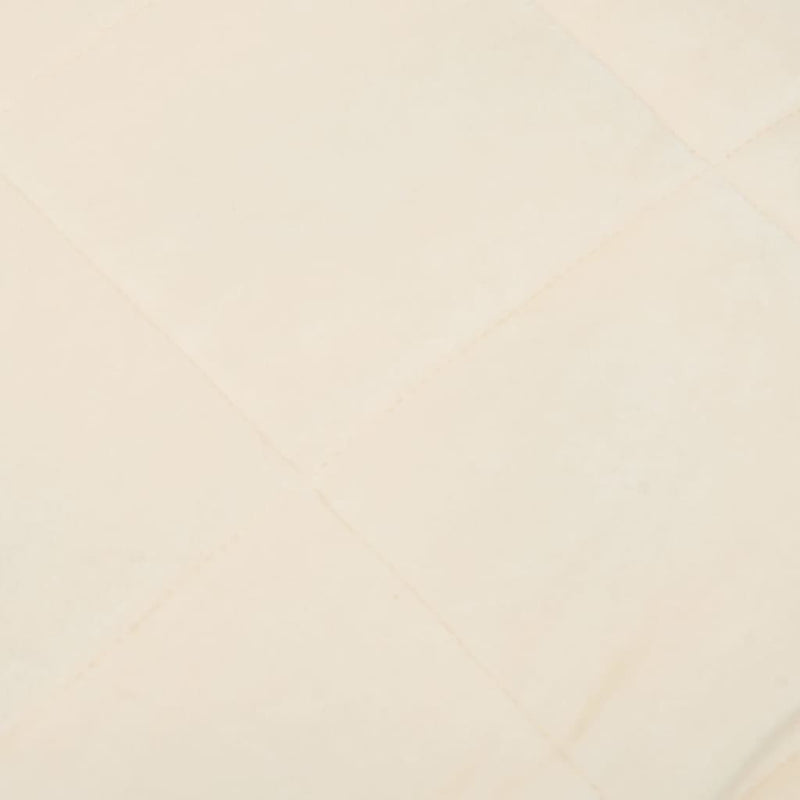 vidaXL Weighted Blanket Light Cream 200x200 cm 13 kg Fabric