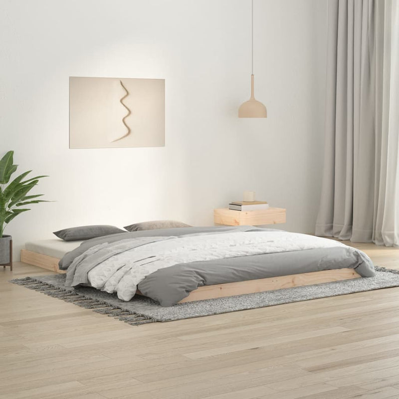vidaXL Bed Frame without Mattress 150x200 cm Solid Wood Pine