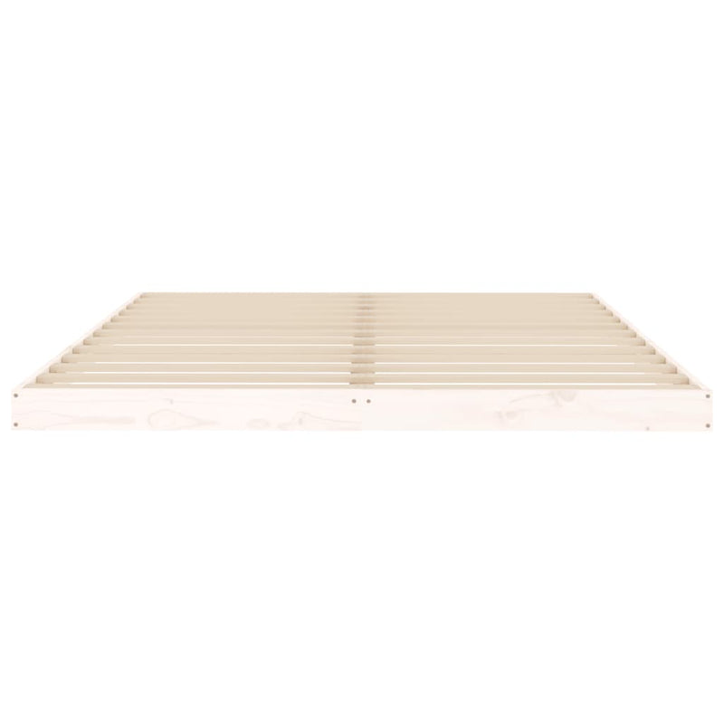 vidaXL Bed Frame without Mattress White 150x200 cm Solid Wood Pine