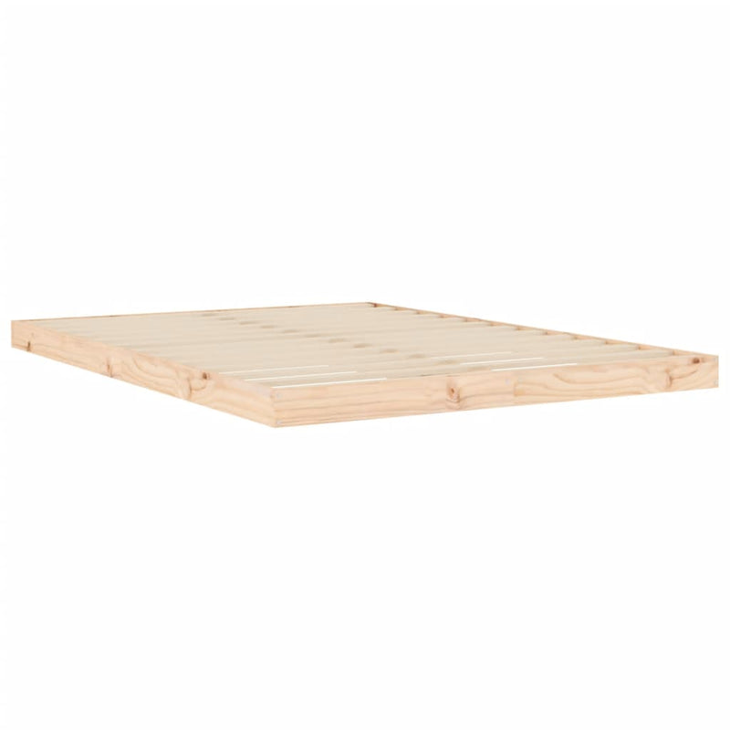 vidaXL Bed Frame without Mattress 135x190 cm Solid Wood Pine