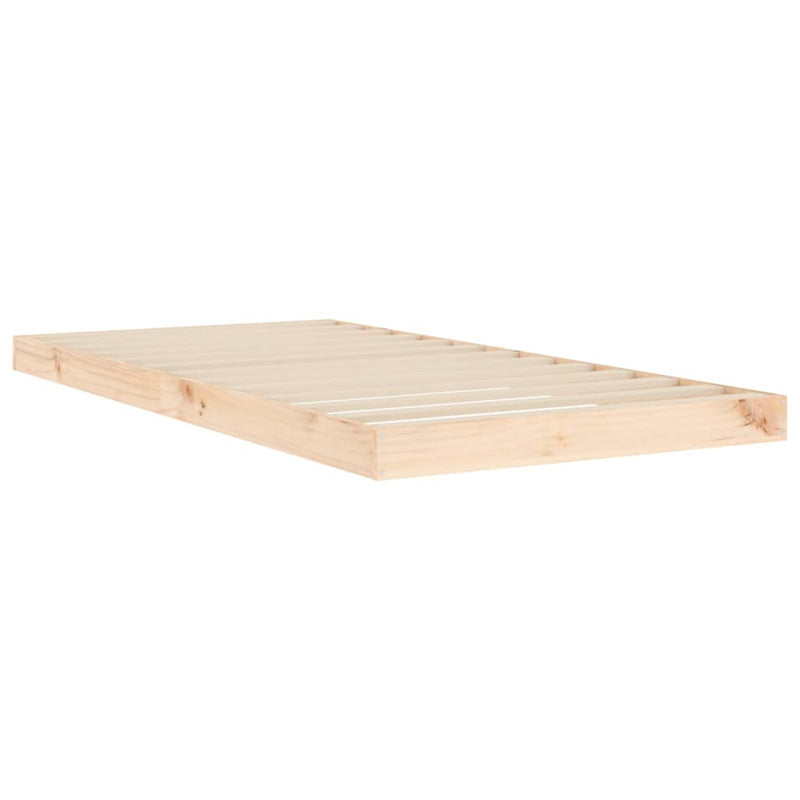 Bed Frame 92x187 cm Single Size Solid Wood Pine