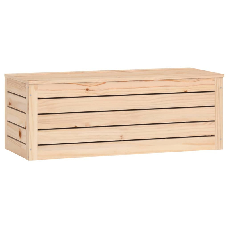 vidaXL Storage Box 89x36.5x33 cm Solid Wood Pine