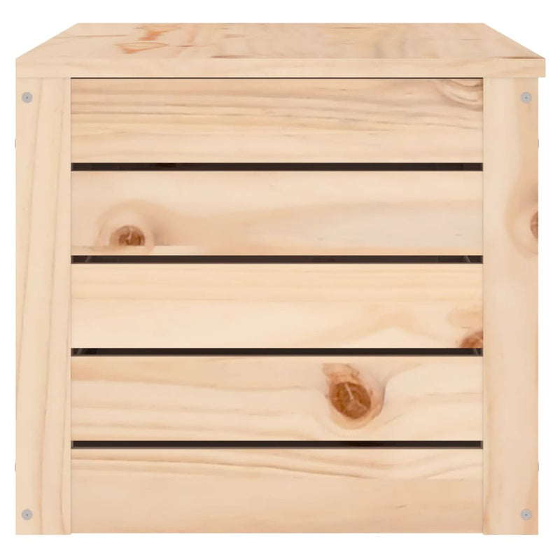 vidaXL Storage Box 89x36.5x33 cm Solid Wood Pine