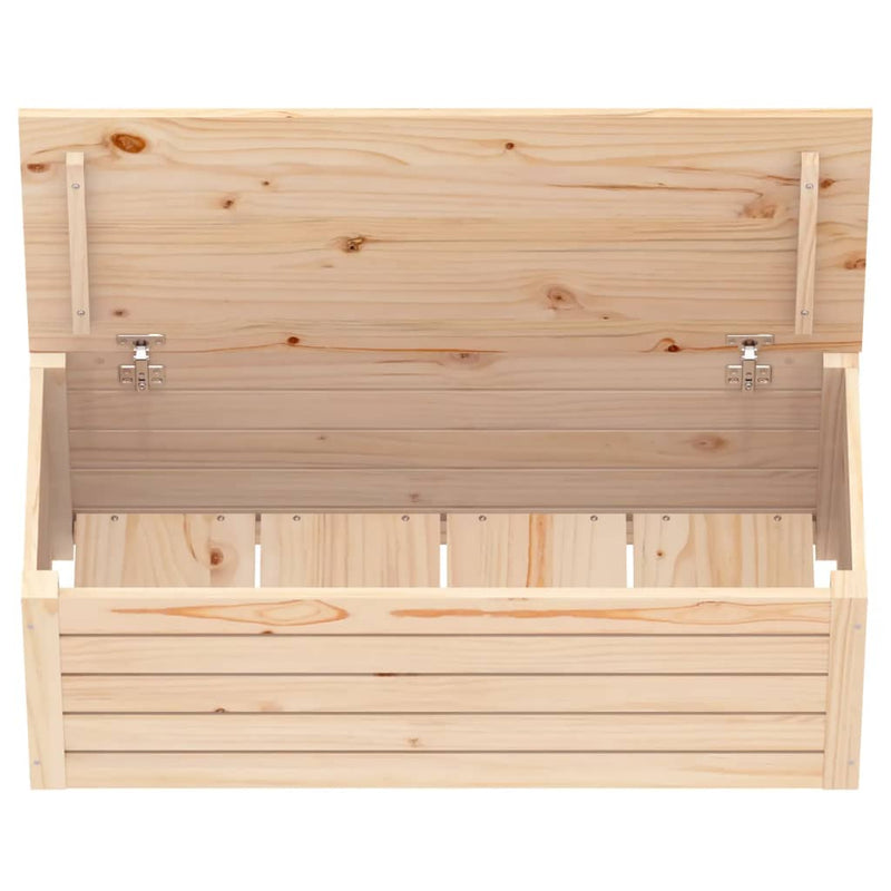 vidaXL Storage Box 89x36.5x33 cm Solid Wood Pine