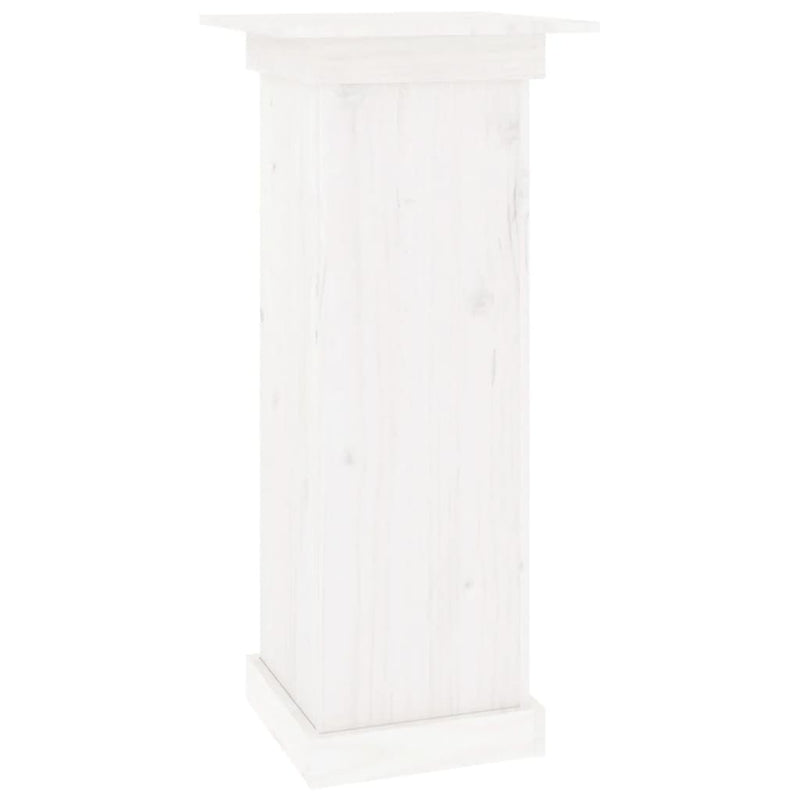 vidaXL Flower Stand White 40x40x90 cm Solid Wood Pine