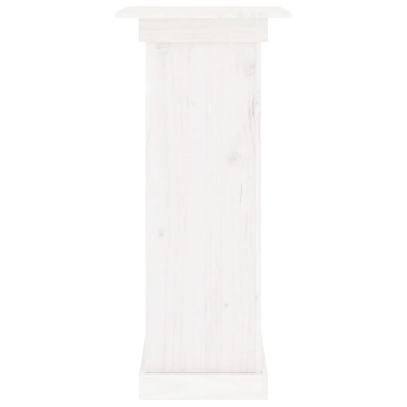 vidaXL Flower Stand White 40x40x90 cm Solid Wood Pine