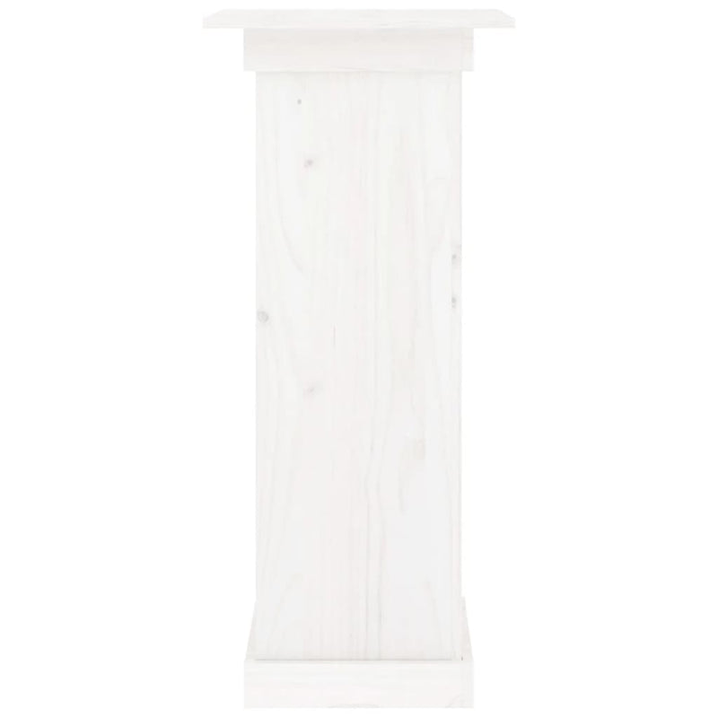 vidaXL Flower Stand White 40x40x90 cm Solid Wood Pine