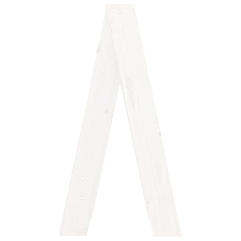 vidaXL Stools 2 pcs White 40x40x75 cm Solid Wood Pine
