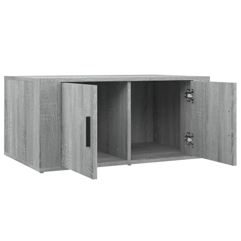 vidaXL Coffee Table Grey Sonoma 80x50x36 cm Engineered Wood