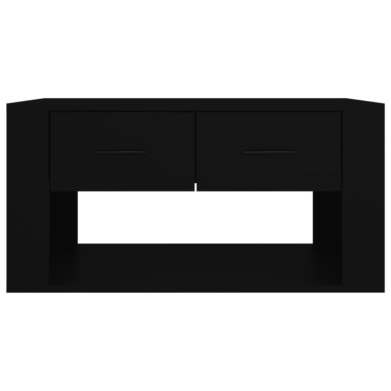 vidaXL Coffee Table Black 80x50x40 cm Engineered Wood