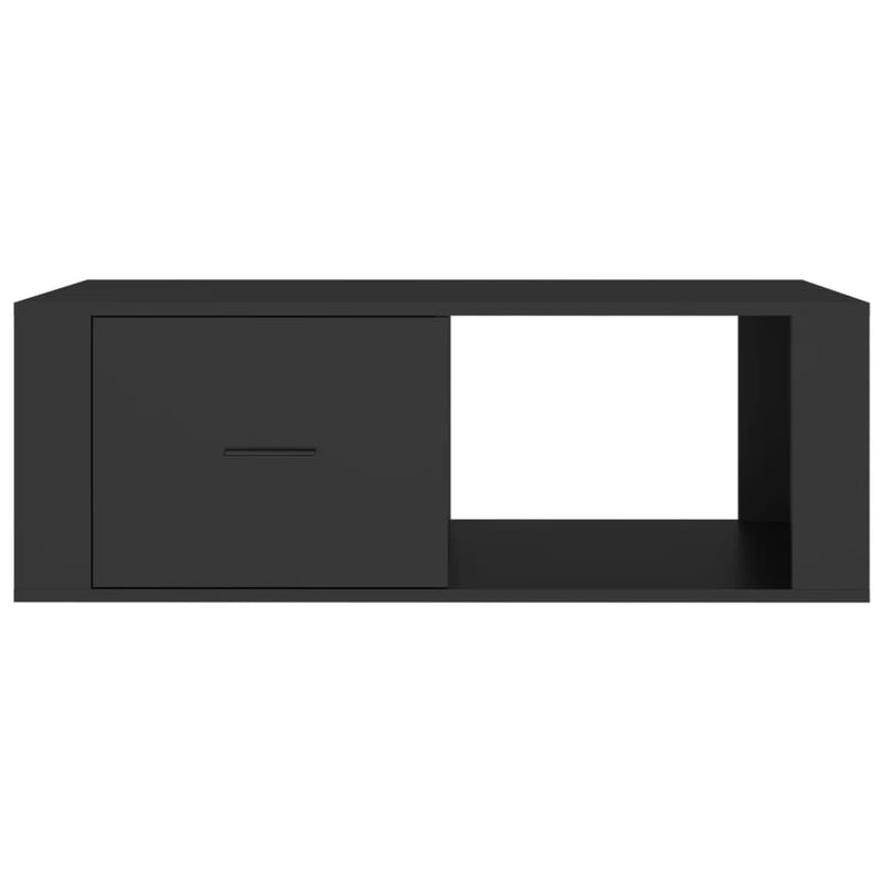 vidaXL Coffee Table Black 100x50.5x35 cm Engineered Wood