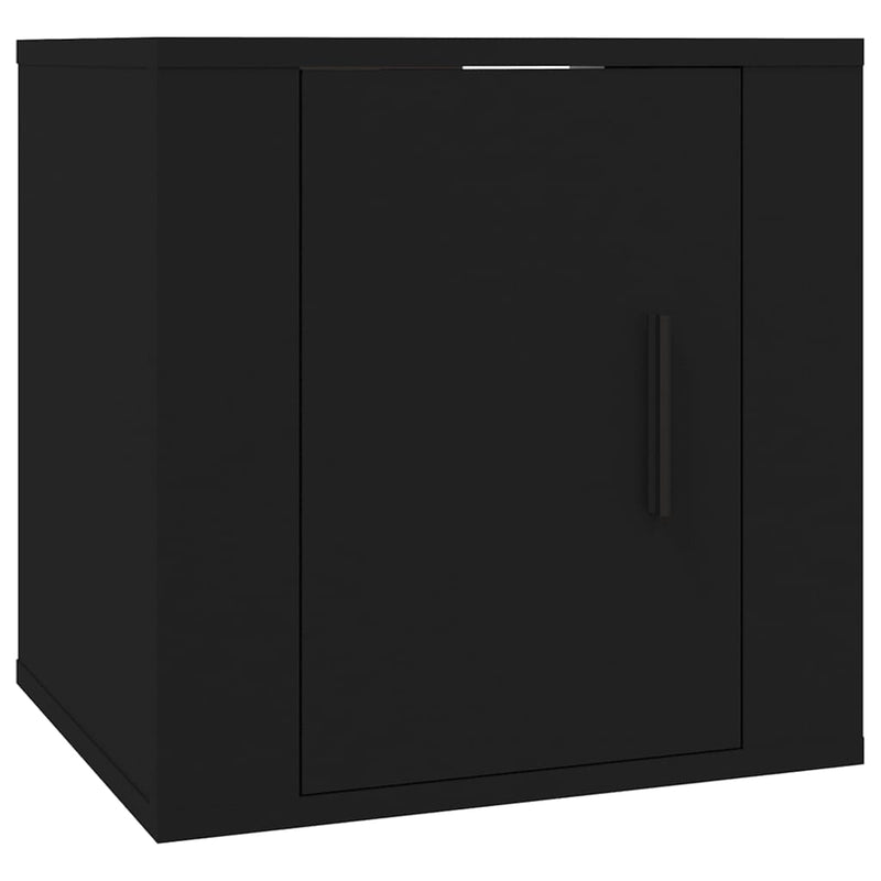 vidaXL Wall Mounted TV Cabinet Black 40x34.5x40 cm
