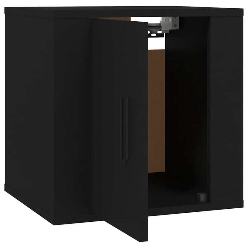 vidaXL Wall Mounted TV Cabinet Black 40x34.5x40 cm