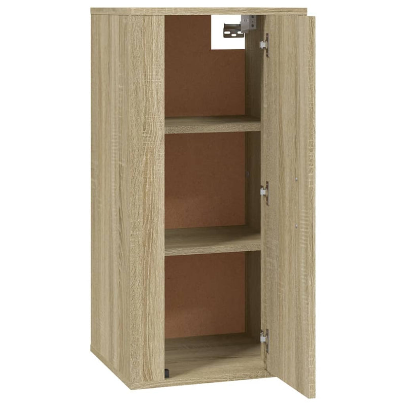 vidaXL Wall Mounted TV Cabinet Sonoma Oak 40x34.5x80 cm