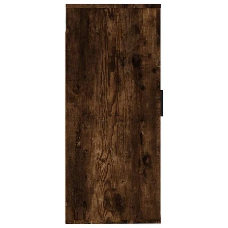 vidaXL Wall Mounted TV Cabinet Smoked Oak 40x34.5x80 cm