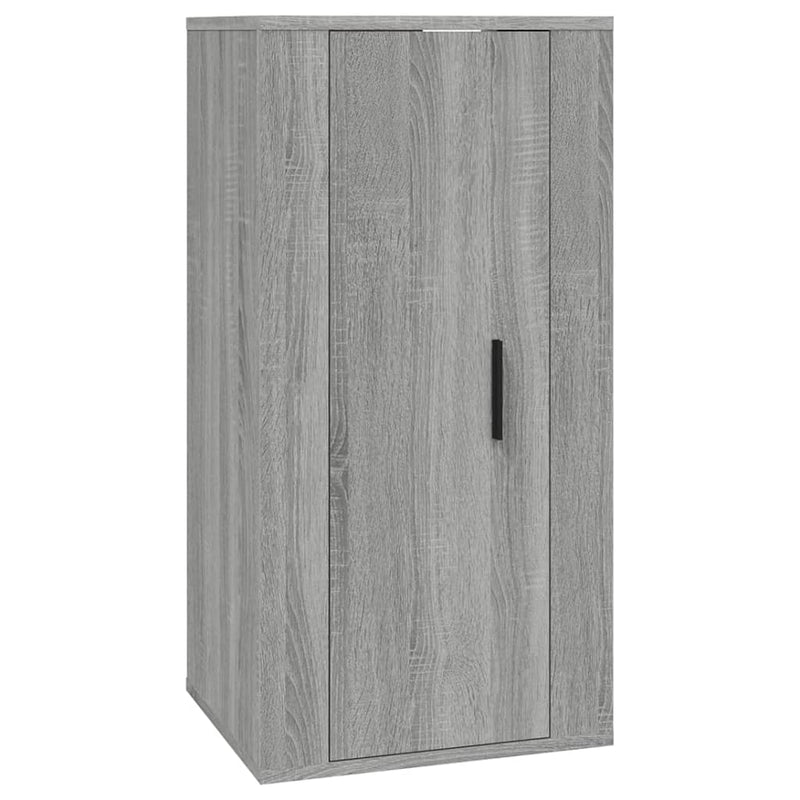 vidaXL Wall Mounted TV Cabinet Grey Sonoma 40x34.5x80 cm