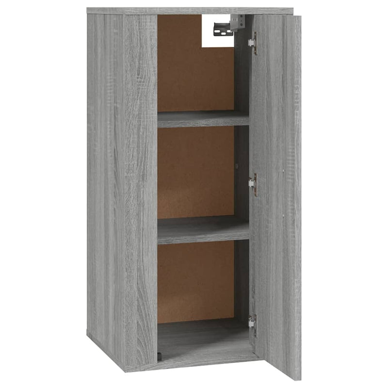 vidaXL Wall Mounted TV Cabinet Grey Sonoma 40x34.5x80 cm