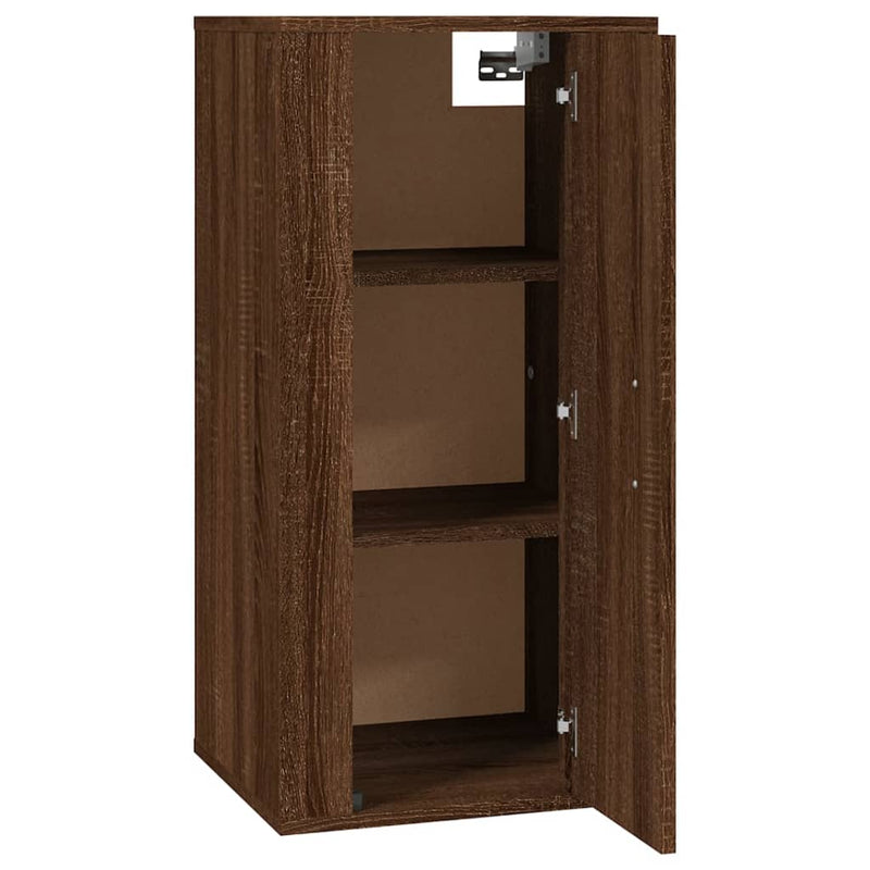 vidaXL Wall Mounted TV Cabinet Brown Oak 40x34.5x80 cm