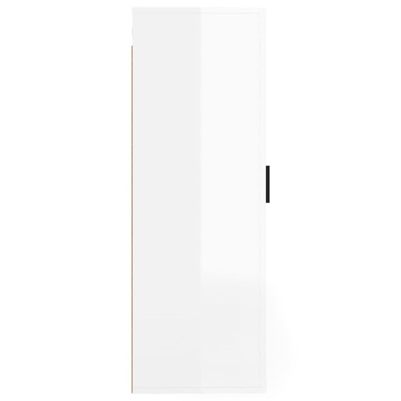 vidaXL Wall Mounted TV Cabinet High Gloss White 40x34.5x100 cm