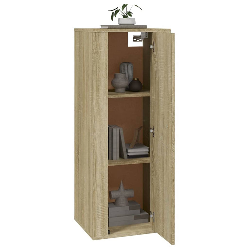 vidaXL Wall Mounted TV Cabinet Sonoma Oak 40x34.5x100 cm