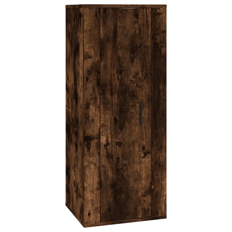 vidaXL Wall Mounted TV Cabinet Smoked Oak 40x34.5x100 cm