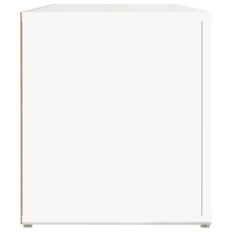 vidaXL TV Cabinet High Gloss White 100x31.5x35 cm Engineered Wood