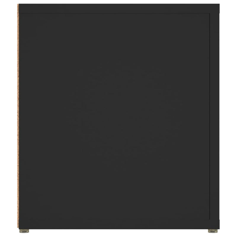 vidaXL TV Cabinets 2 pcs Black 80x31.5x36 cm Engineered Wood