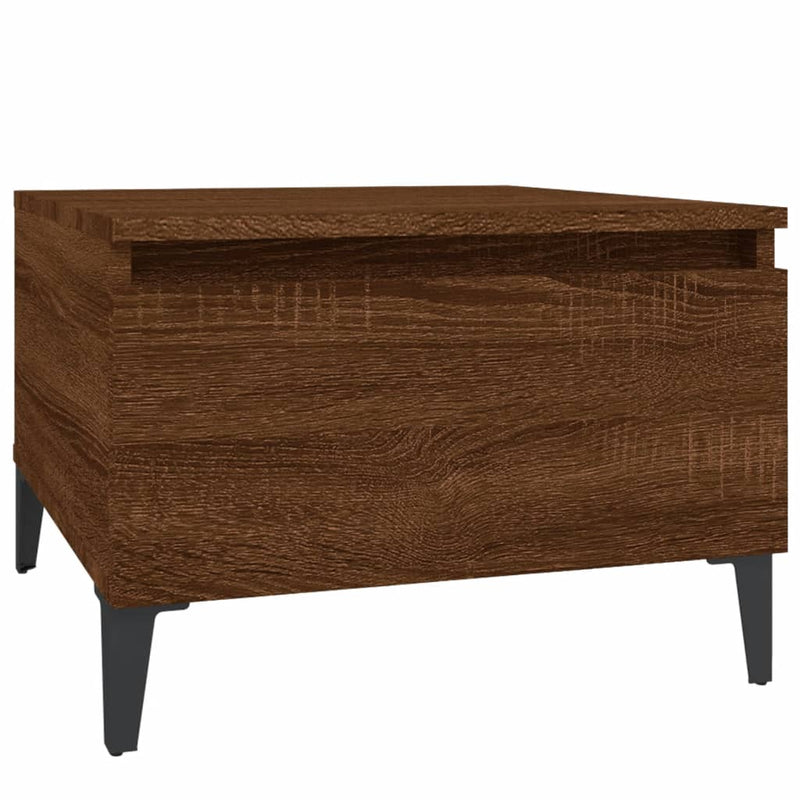 vidaXL Side Tables 2 pcs Brown Oak 50x46x35 cm Engineered Wood
