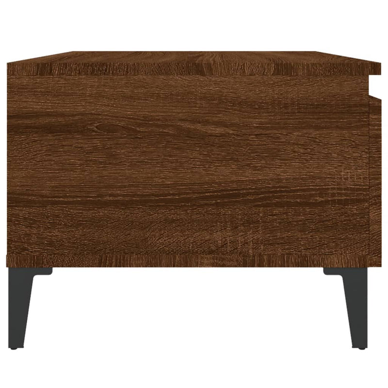 vidaXL Side Tables 2 pcs Brown Oak 50x46x35 cm Engineered Wood