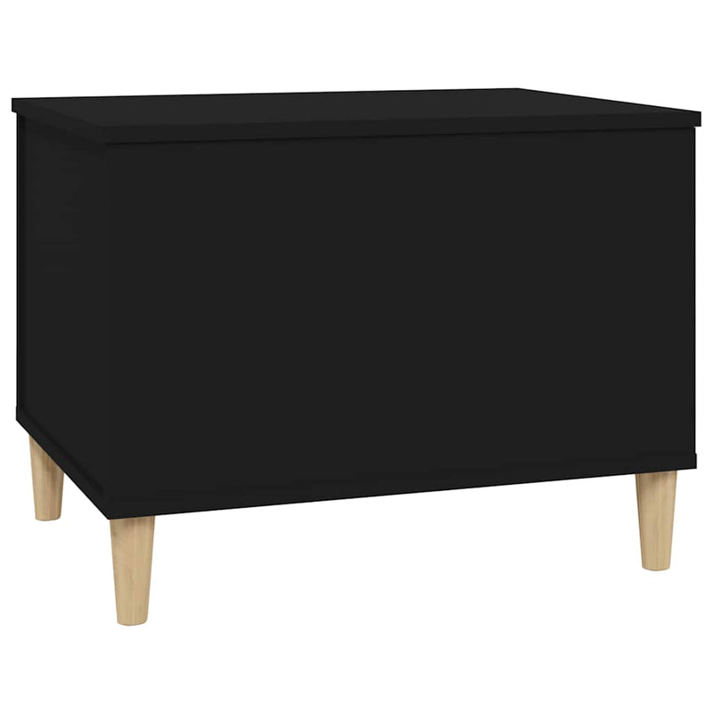 vidaXL Coffee Table Black 60x44.5x45 cm Engineered Wood
