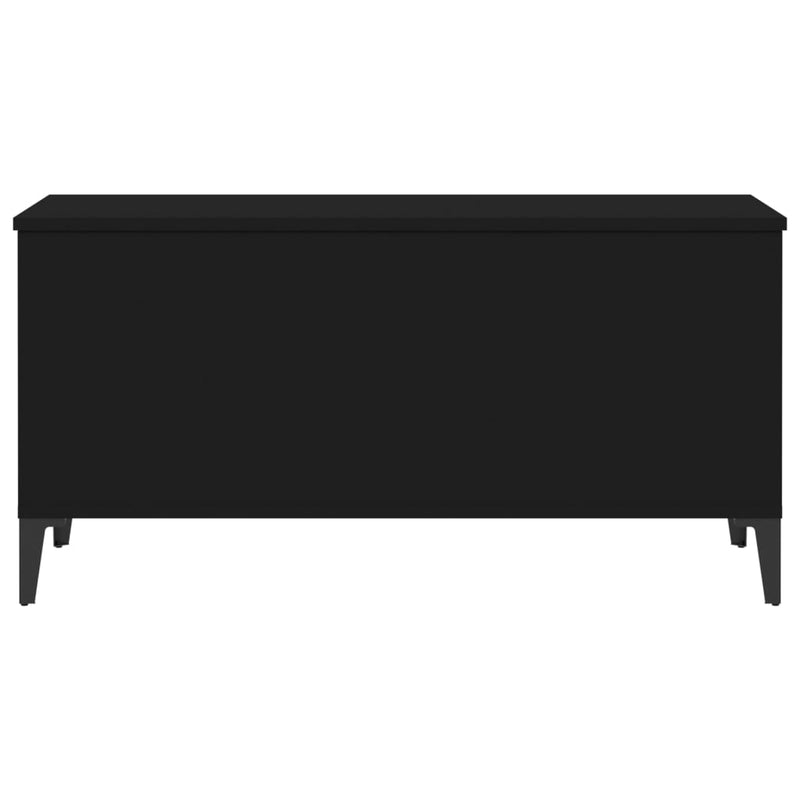 vidaXL Coffee Table Black 90x44.5x45 cm Engineered Wood
