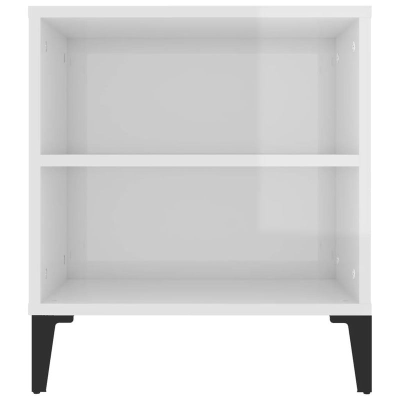 vidaXL TV Cabinet High Gloss White 102x44.5x50 cm Engineered Wood