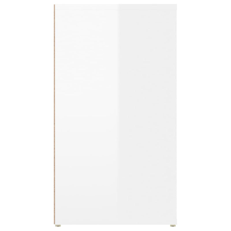 vidaXL Sideboard High Gloss White 100x33x59.5 cm Engineered Wood