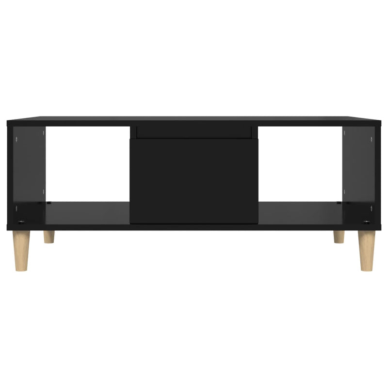 vidaXL Coffee Table Black 90x50x36.5 cm Engineered Wood