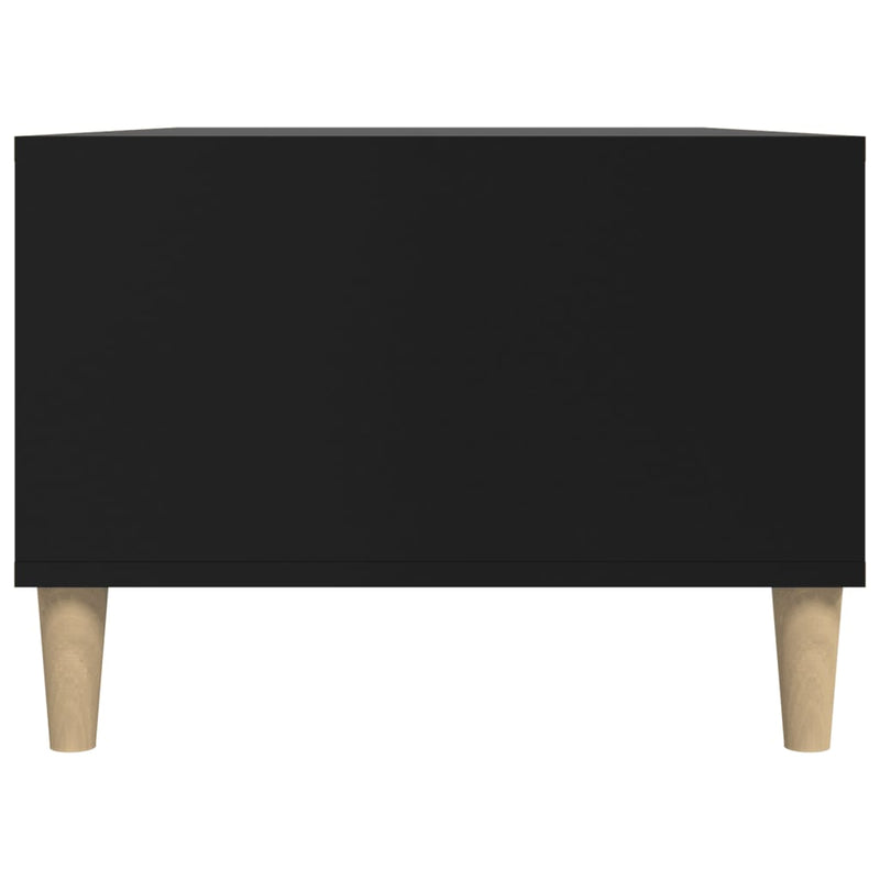 vidaXL Coffee Table Black 90x50x36.5 cm Engineered Wood