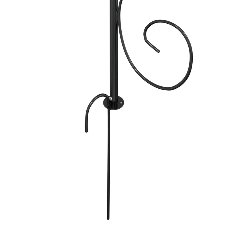 Garden Arch Black ��180x255 cm Steel
