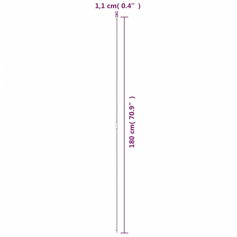 vidaXL Garden Plant Stakes 30 pcs Green 180 cm Steel