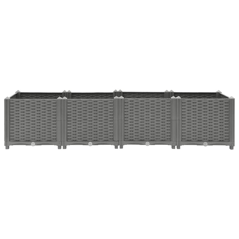 vidaXL Raised Bed 160x40x38 cm Polypropylene