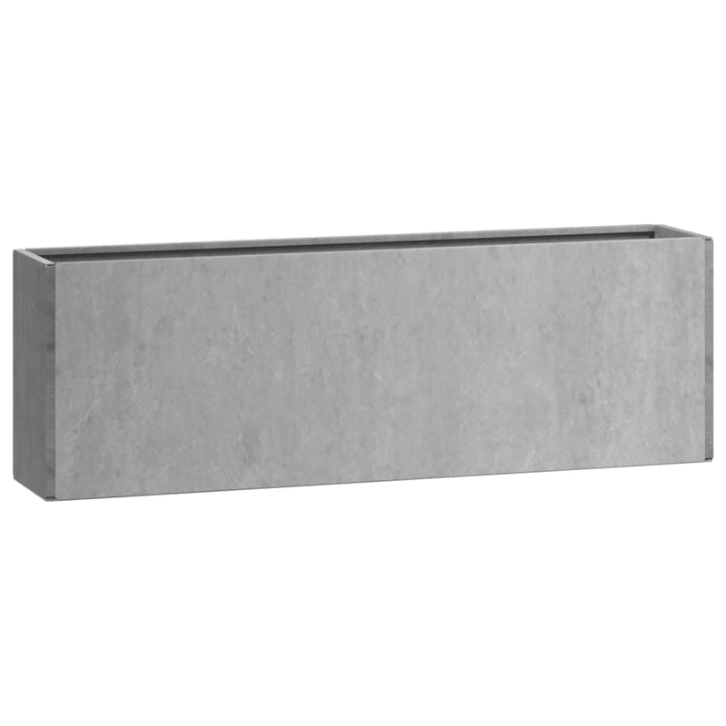 vidaXL Wall Planters 2 pcs Rusty Corten Steel 53x10x17 cm