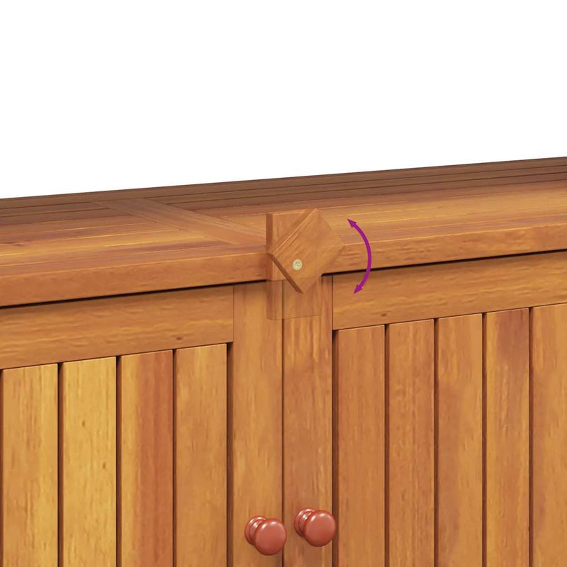 vidaXL Garden Console Table 110x35x75 cm Solid Wood Acacia