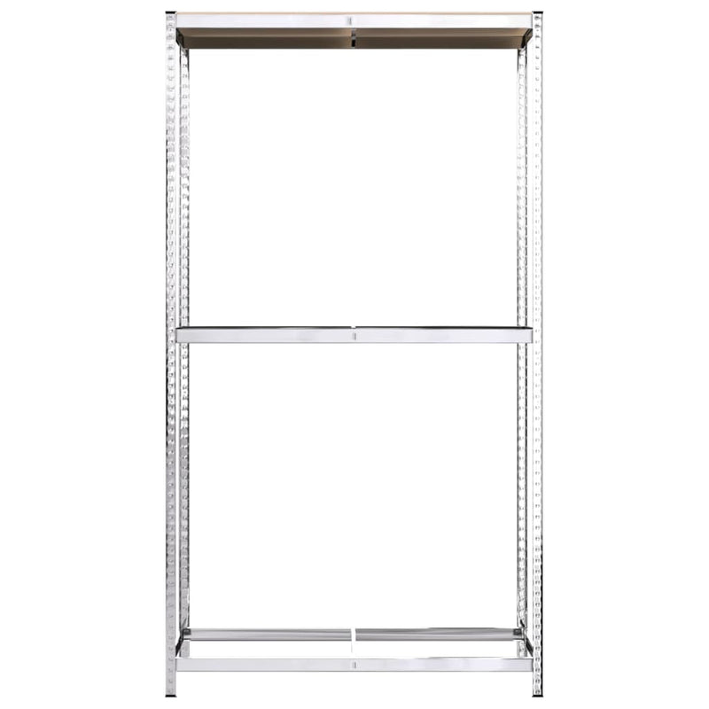 vidaXL 2-Layer Tire Racks 4 pcs Silver 110x40x180 cm Steel
