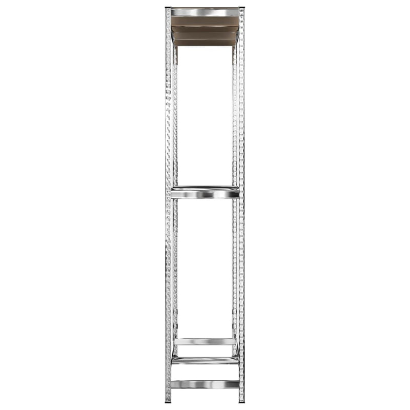 vidaXL 2-Layer Tire Racks 4 pcs Silver 110x40x180 cm Steel