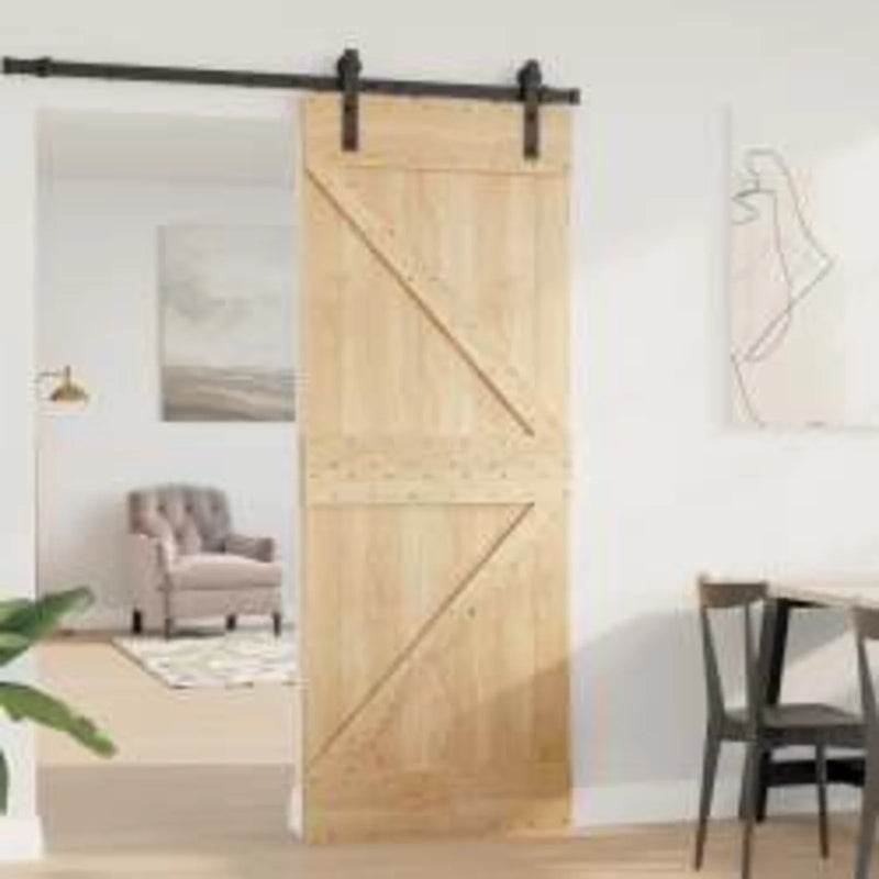 Door NARVIK Natural 80 x 210 cm Solid Pine Wood
