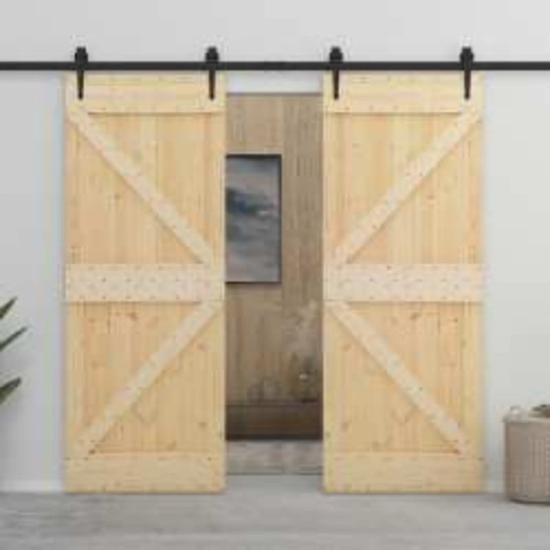 Door NARVIK Natural 80 x 210 cm Solid Pine Wood